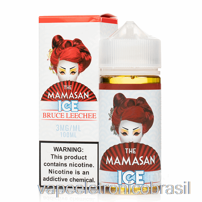 Vape Eletrônico Ice Bruce Leechee - The Mamasan E-liquid - 100ml 3mg